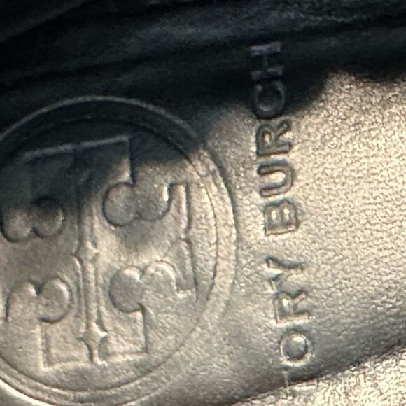 Tory Burch Abbey Leopard Print Calf Hair Patent Cap Toe Ballet Flats Size 7 M - Picture 8 of 15